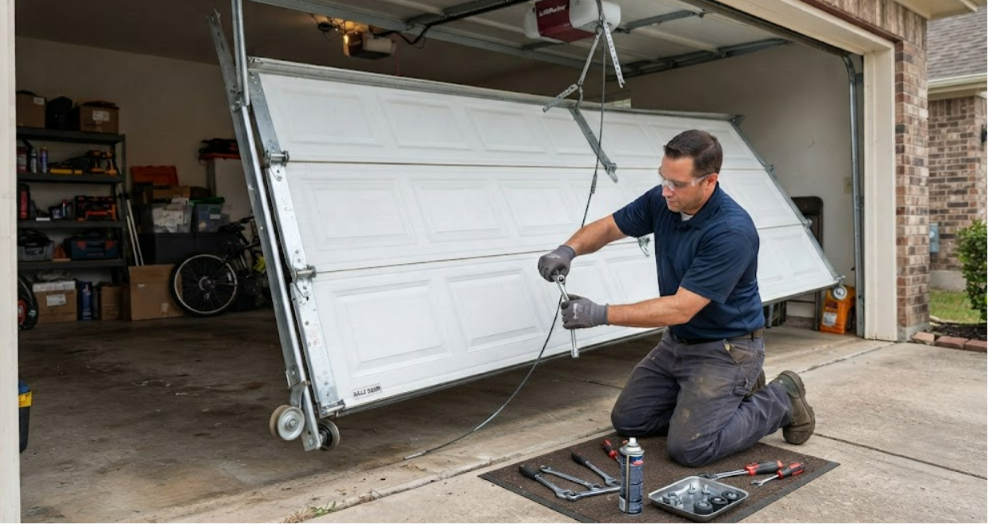 Garage Door Panel Repair